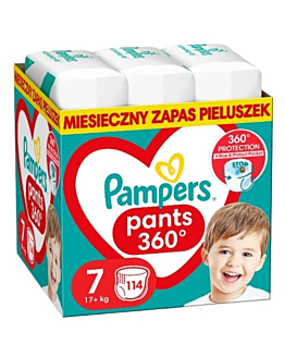 Pampers Pants Pieluchomajtki, Rozmiar (7), 114 szt.