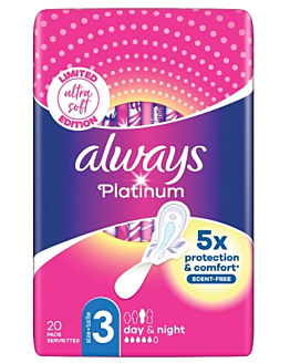 Always Platinum Podpaski Day & Night, 20 szt.