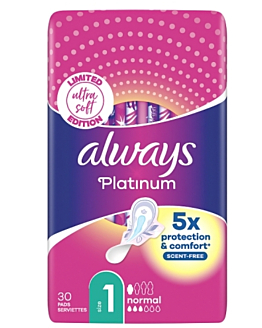 Always Platinum Podpaski Normal, 30 szt.