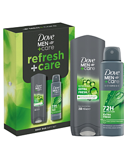 Dove zestaw Men+Care Extra Fresh: Żel pod prysznic + Antyperspirant
