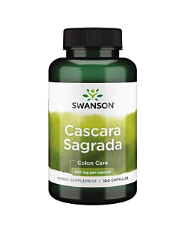 Swanson Cascara Sagrada 450 mg Kapsułki, 100 szt.
