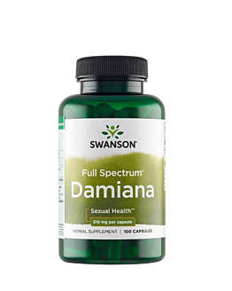 Swanson Damiana Full Spectrum 510 mg, 100 Kapsułek