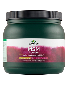 Swanson MSM Proszek do rozpuszczania, 454 g