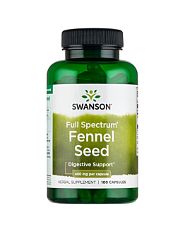 Swanson Full Spectrum Fennel Seed 480 mg Kapsułki, 100 szt.