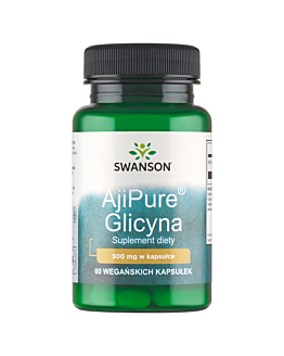 Swanson AjiPure Glicyna 500 mg Kapsułki, 60 szt.