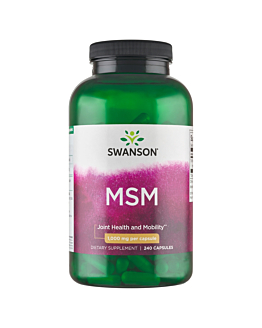 Swanson MSM 1000 mg Kapsułki, 240 szt.