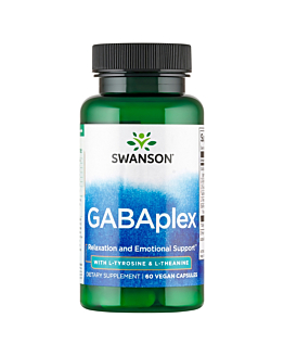 Swanson Gabaplex with L-Tyrosine & L-Theanine Kapsułki, 60 szt.
