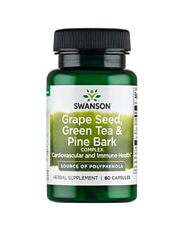 Swanson Grape Seed, Green Tea, Pine Bark Complex Kapsułki, 60 szt.