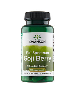 Swanson Full Spectrum Goji 500 mg Kapsułki, 60 szt.