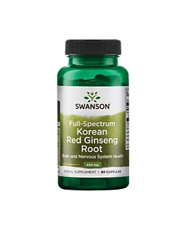 Swanson Full Spectrum Korean Red Ginseng Root 400 mg Kapsułki, 90 szt.