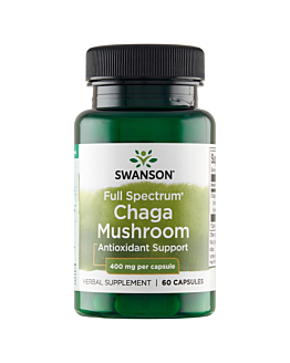 Swanson Full Spectrum Chaga Mushroom Kapsułki, 60 szt.