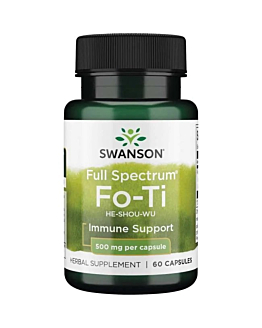 Swanson Full Spectrum Fo-Ti He-Shou-Wu 500 mg Kapsułki, 60 szt.