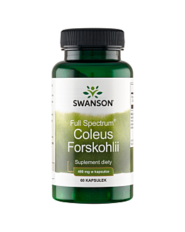 Swanson Full Spectrum Coleus Forskohlii 400 mg Kapsułki, 60 szt.