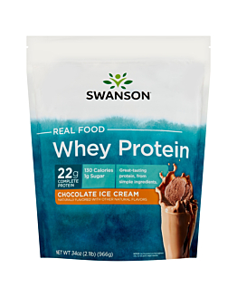 Swanson Real Food Whey Protein Chocolate, proszek 966 g