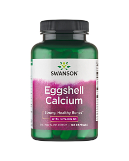 Swanson Eggshell Calcium with Vitamin D-3 Kapsułki, 120 szt.
