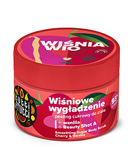 Farmona Tutti Frutti wygładzający peeling cukrowy do ciała Wiśnia i Wanilia + Beauty Shot A, 300g
