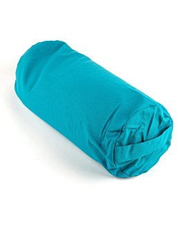 Myga wałek / bolster do jogi łuska gryki - turkusowy