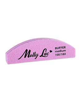 MollyLac Polerka Dwustronna Buffer Mini Półksiężyc Medium 100/180 5 szt
