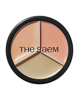The Saem Cover Perfection Triple Pot, 01 Correct Beige Korektor