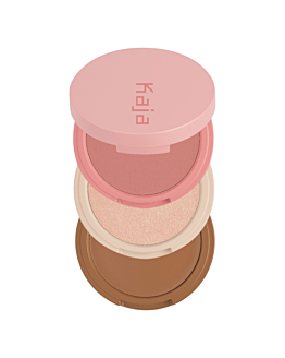 Kaja Play Bento Fard, illuminante e bronzer per il viso, 01 Butter Up