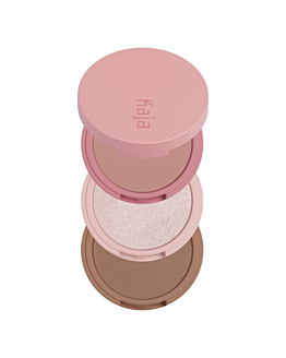 Kaja Play Bento Róż, rozświetlacz i bronzer do twarzy, 00 Sugar Cookie