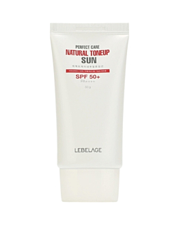 Lebelage Perfect Care Natural Tone Up Sun, Krem przeciwsłoneczny do twarzy z efektem tonującym SPF 50+ PA+++