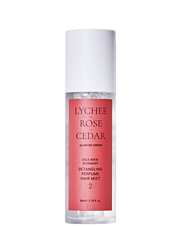Rated Green Lychee Rose Cedar Perfumowana mgiełka do włosów ułatwiająca rozczesywanie