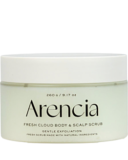 Arencia Fresh Cloud Scrub French, Peeling do ciała i skóry głowy, Geranium & Primrose 
