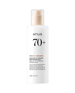 Anua Latte Idratante Intensivo con il 70% di Riso, Latte idratante per il viso