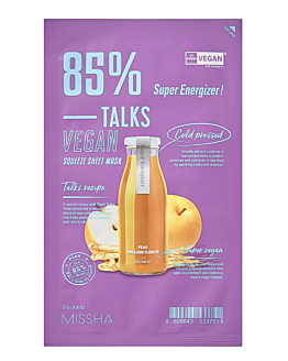 Missha Talks Vegan Squeeze Maska w płachcie, Super Energizer 