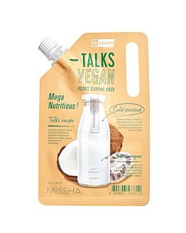 Missha Talks Vegan Squeeze Pocket Maska na noc, Mega Nutritious 