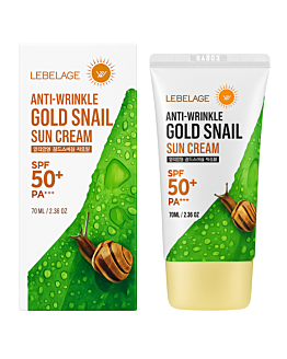 Lebelage Anti-Wrinkle Gold Snail, Przeciwzmarszczkowy krem ​​przeciwsłoneczny SPF50+ Pa+++