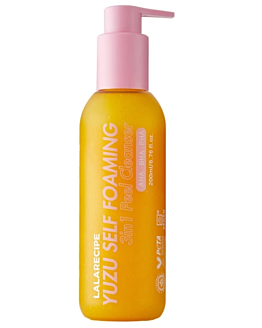 LalaRecipe Yuzu Self Foaming 3in1, Oczyszczająca Pianka do Twarzy 