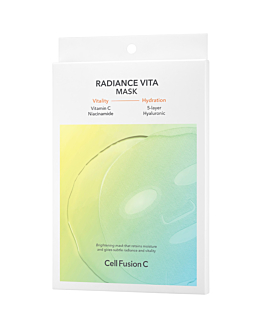 Cell Fusion C Radiance Vita, Maska w płacie z witaminą C + B3 oraz ektoiną, 5x25g