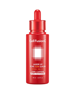 Cell Fusion C Laser UV Pore Sun Serum, Siero protettivo levigante e restringente per i pori, SPF50+/PA++++