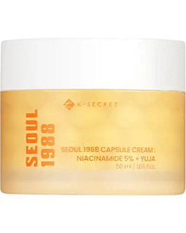 K-Secret Seoul 1988 Capsule Cream Niacinamide 5% + Yuja, Nawilżający krem kapsułkowy do twarzy