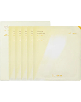 Luvum Afterglow Yuja Gel Mask, Maseczka do twarzy w formie hydrożelowych płacht, 5szt