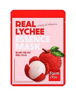 Farmstay Real Maschera in tessuto per il viso al litchi