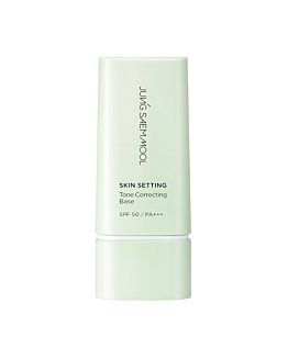 Jung Saem Mool Skin Setting Tone Correcting, Baza pod makijaż redukująca widoczność zaczerwienień, SPF50
