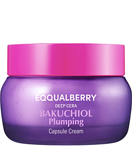 Eqqualberry Bakuchiol Plumping Capsule, Crema viso con delicate capsule di bakuchiol