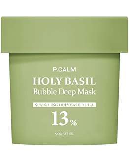 P.Calm Holy Basil Bubble Deep Mask, Głęboko oczyszczająca maska bąbelkowa z glinką, 90 g