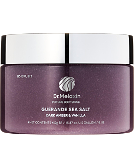 Dr.Melaxin Guerande Sea Salt Perfume Body Scrub Dark Amber & Vanilla, Scrub do ciała