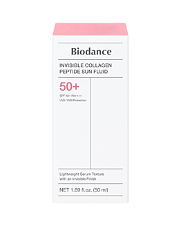Biodance Invisible Collagen Peptide Sun Fluid, Niewidoczny fluid przeciwsłoneczny z kolagenem i peptydami, 50+ PA++++, 50 ml
