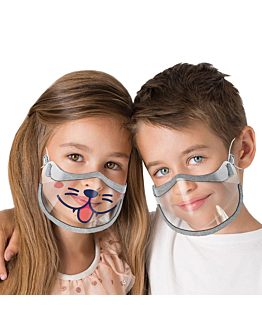 Allepaznokcie Kids Shield Przyłbica Maska Ochronna Na Nos i Usta Mini Dla Dzieci 2 szt.