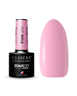 Claresa Soak Off UV/LED Pink lakier hybrydowy 513, 5g