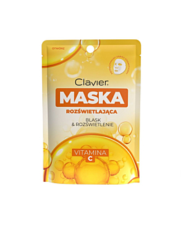 Clavier Maska rozświetlająca w płachcie z witaminą C, 25ml