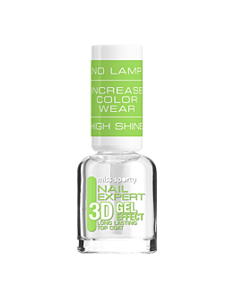 Miss Sporty Nail Expert 3D Gel Effect lakier utwardzający, 8ml