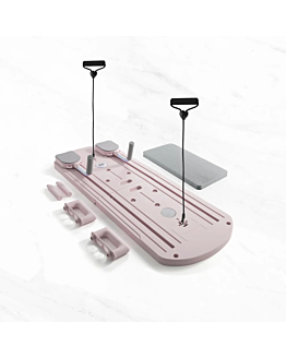 Myga Reformer do pilatesu Portable Pilates Set - różowy