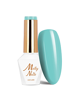 MollyNails Blue Sky Ocean Blue Lakier Hybrydowy UV LED Nr 111 8 g