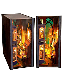 Habarri Miniaturowy domek Book Nook - Tajemna uliczka
